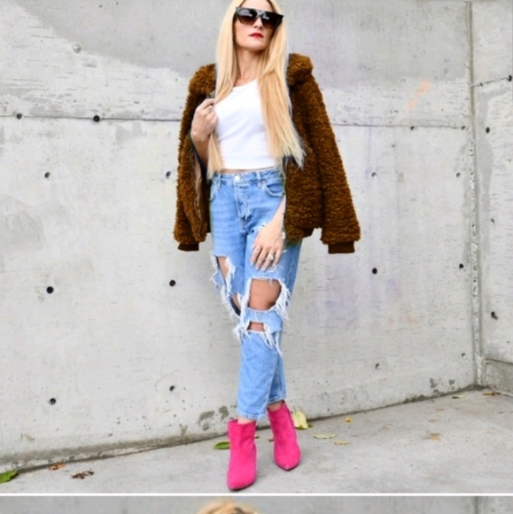 ACADIA Cocoa Faux Fur Jacket - Picture 9 of 9
